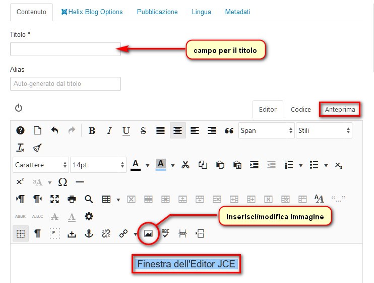 Editor JCE